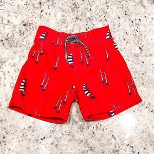 Janie & Jack Sailboat Swim Trunks, Size 3-6M
